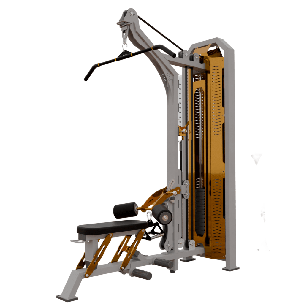 MÁQUINA DUAL PUXADA ALTA | REMADA BAIXA  - TITANIUM